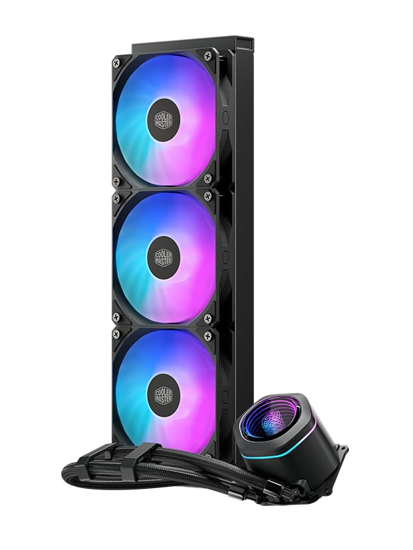 Cooler Master ML 360 Core Nex ARGB CPU Liquid Cooler Black|Dual Chamber Pump | 360mm AIO | High Perfomance Fans | Infinity Mirror Design
