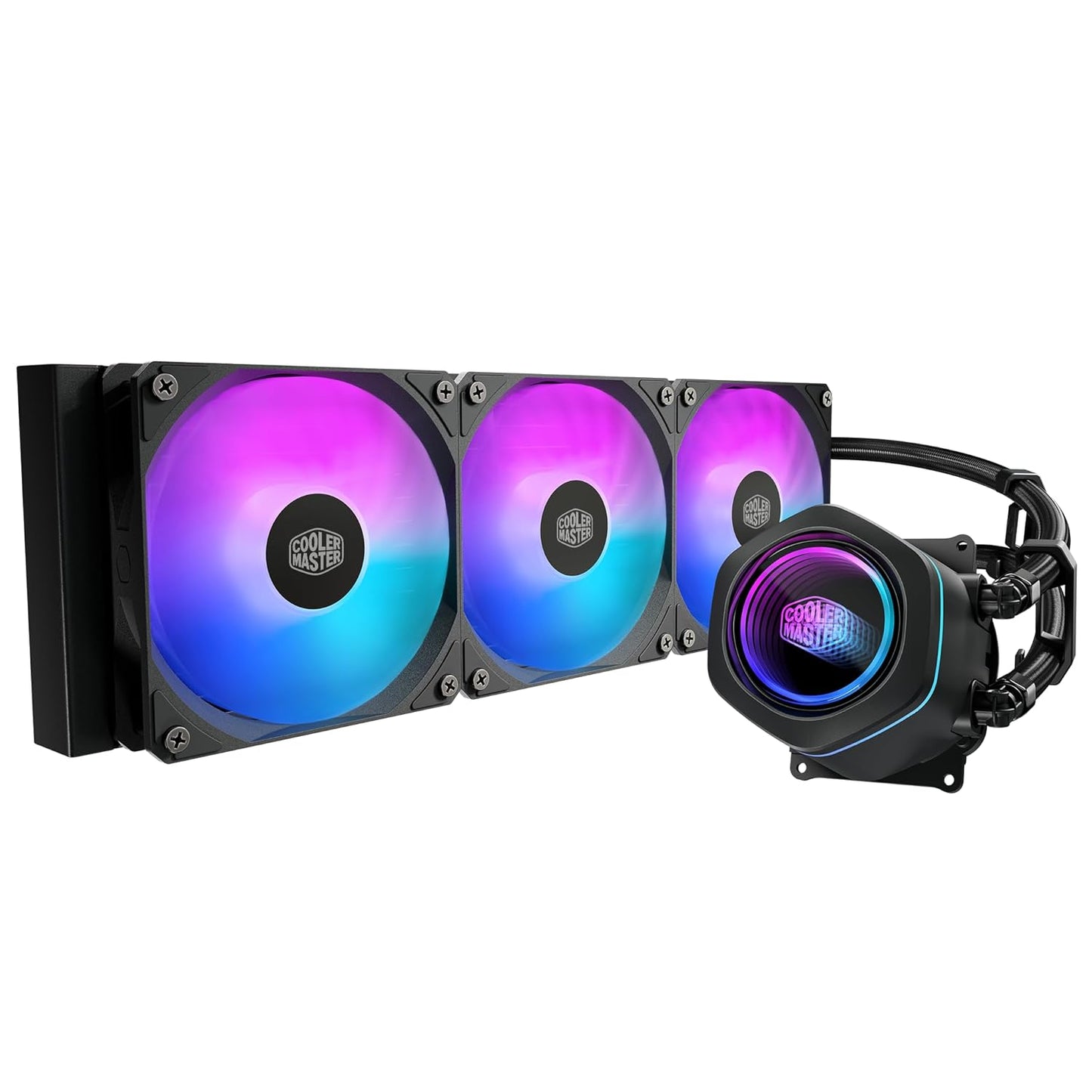 Cooler Master ML 360 Core Nex ARGB CPU Liquid Cooler Black|Dual Chamber Pump | 360mm AIO | High Perfomance Fans | Infinity Mirror Design
