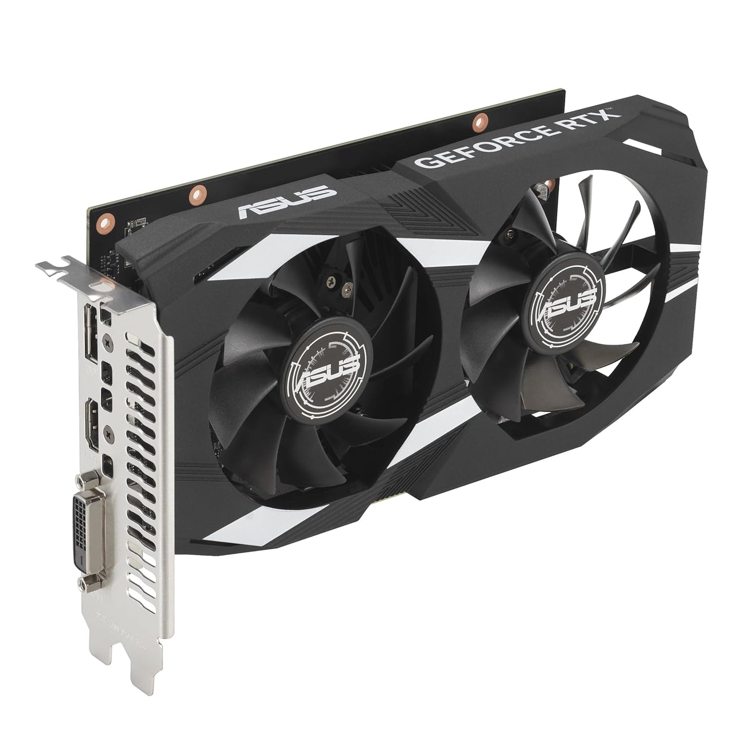 ASUS Dual NVIDIA Geforce RTX 3050 6GB OC Edition Gaming Graphics Card-pci_e_x16 4.0, 6GB GDDR6 Memory, HDMI 2.1, Displayport 1.4A, 2-Slot Design, Axial-Tech Fan Design, 0Db Technology, Steel Bracket