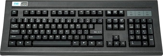 TVS ELECTRONICS Gold Prime Mechanical Wired Keyboard | Dustproof Key switches | Guaranteed 50 Million keystrokes | 1.5 Meter USB Cable, USB Gold Keyboard (Black)