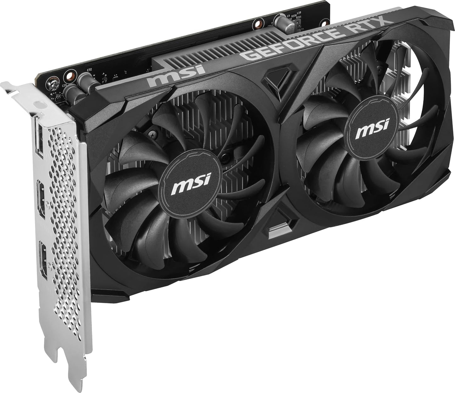 MSI GeForce RTX 3050 Ventus 2X E 6G OC PCI_E Graphic Card - Nvidia Geforce RTX 3050 Gpu, 6Gb GDDR6 96-Bit Memory, 14 Gbps, PCI Express Gen 4 x16Interface, Up to 1492 Mhz, Dual Fan